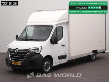 Renault Master 145PK Lowliner Bakwagen LED Navi Airco Cruise, Stof, Gebruikt, Euro 6, Renault