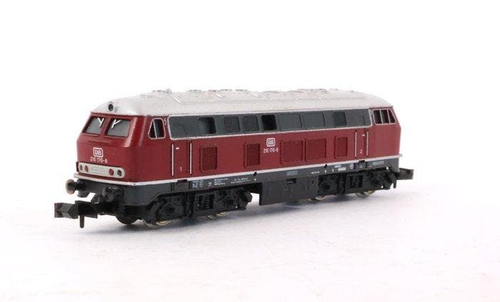Minitrix N - 2952 - Diesellocomotief (1) - BR 216 176-8 - DB, Hobby en Vrije tijd, Modeltreinen | N-Spoor