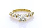 Ring - 14 karaat Geel goud - 1.58ct. tw. Geel Diamant, Nieuw
