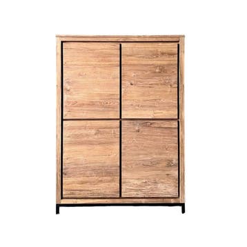 Moderne gesloten teakhouten kast, Ophalen of Verzenden, Nieuw