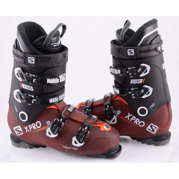 41 42 45 46 47 skischoenen SALOMON X PRO R100, DARK red, MY, Sport en Fitness, Verzenden, Gebruikt, Salomon