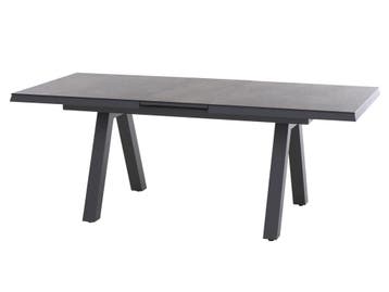 Tuintafel Lessina Uitschuifbaar 200-260 x 100 cm - Antraciet, Tuin en Terras, Tuintafels, Ophalen of Verzenden, Nieuw