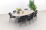 Taste Barista - Antraciet/GI Edison 280x140 cm. tafel ovaal, Verzenden, Nieuw, Rvs, Tuinset