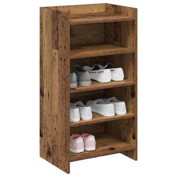 vidaXL Schoenenkast met opslag Oud hout 48 x 36 x 92 cm, Verzenden, Nieuw