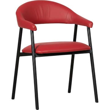 Leren eetkamerstoel met armleuning Line - Toledo Ducati, Huis en Inrichting, Stoelen, Nieuw, Leer, Ophalen of Verzenden, Eén