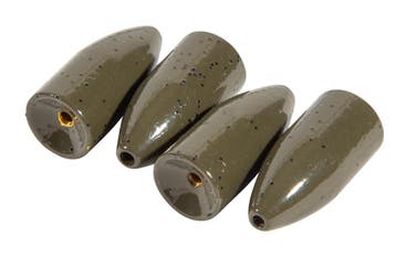Ultimate Brass Bullet Weight Green Pumpkin 10.6 4pcs, Verzenden, Nieuw, Vislijn