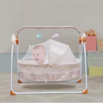 Elektrische Baby Wieg met Schommelfunctie, Opvouwbaar, Kinderen en Baby's, Babywiegjes en Ledikanten, Verzenden, Nieuw