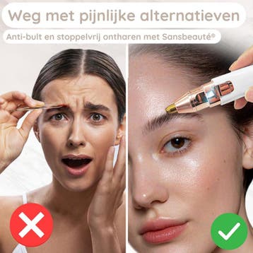 Wenkbrauw Trimmer Gezichtsontharing Apparaat Dames -, Ophalen of Verzenden, Zo goed als nieuw