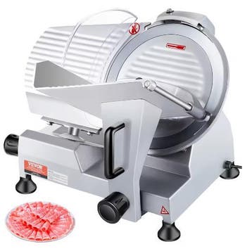 Elektrische vleessnijmachine met 10 inch mes en motor, Verzenden, Nieuw in verpakking