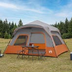 vidaXL Directe Tent Grijs en Oranje 340 x 280 x 190 cm, Verzenden, Nieuw, Tot en met 2