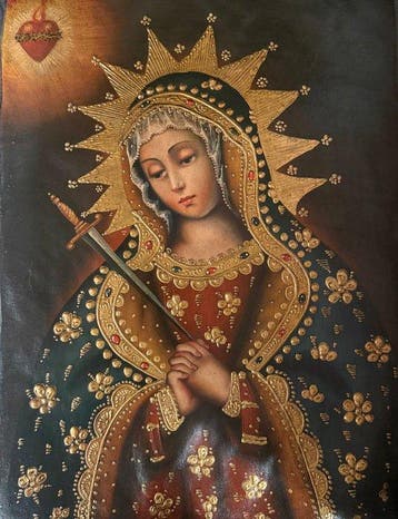 Cuzco school (XX) - Our Lady of Sorrows