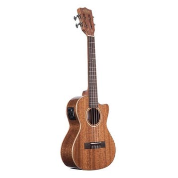 Kala Gloss Solid Mahogany Tenor Ukulele Cutaway w EQ incl. k, Verzenden, Nieuw