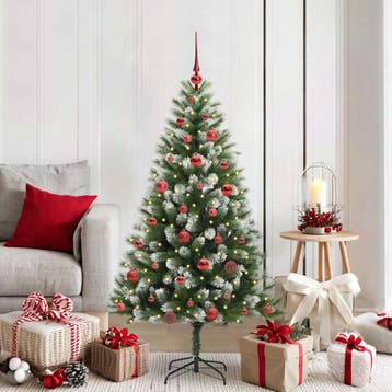 vidaXL Kunstmatige Scharnierende Kerstboom met Bedekte, Verzenden, Nieuw