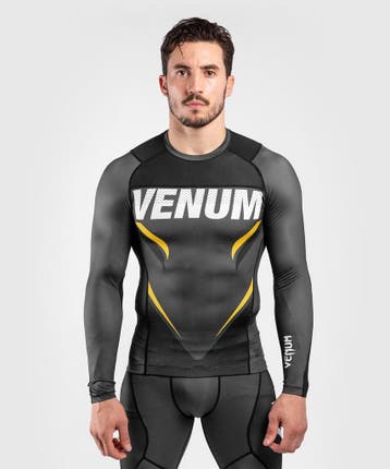 Venum ONE FC Impact Rashguard L/S Grijs Geel, Ophalen of Verzenden, Nieuw