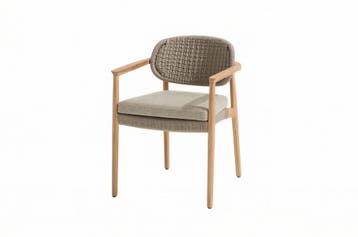 Taste by 4 Seasons Milou tuinstoel Teak/Ibiza Moss |, Ophalen of Verzenden, Nieuw