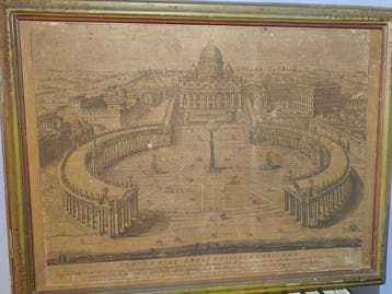 Giovanni Battista Falda (XVII) - Veduta dellampia basilica