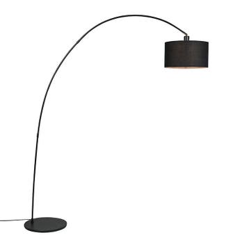 Moderne booglamp zwart met kap - Vinossa, Verzenden, Nieuw, Modern