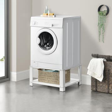 Wasmachine sokkel verhoger met legplank 63x54x31 tot 150 kg, Verzenden, Nieuw
