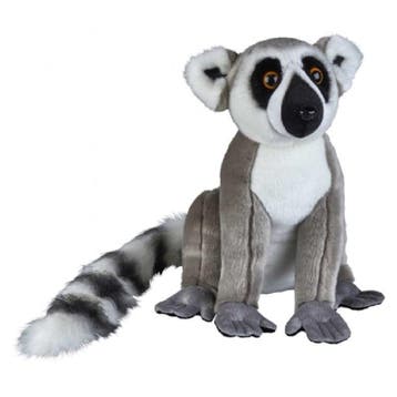 Pluche grijze ringstaartmaki knuffel - 50 cm - aapje, Verzenden, Nieuw