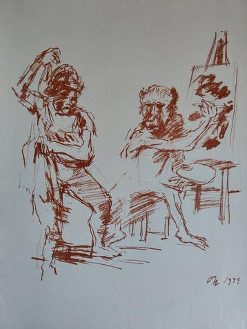 Oscar Kokoschka (1886-1980) - The Action Painter, Antiek en Kunst