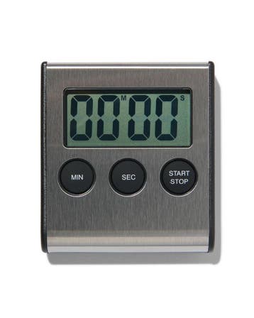 HEMA Kookwekker digitaal magnetisch rvs, Verzenden, Nieuw
