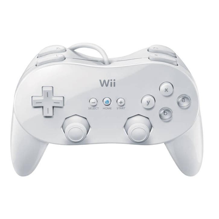 Nintendo Wii Classic Pro Controller - Wit, Spelcomputers en Games, Spelcomputers | Nintendo Consoles | Accessoires, Zo goed als nieuw