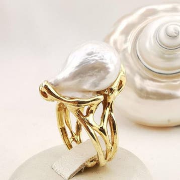 Parel - Argento 925 - Ring - perla edison