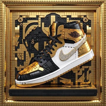Artxlife - 24K Bricks, The Golden Luxury Lego Air Jordan, Nieuw
