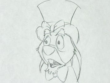 Walt Disney - Originele animatietekening van Rabbit (42 x 30, Nieuw