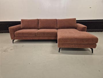 30% KORTING - SHOWROOM OUTLET - HIGHLANDS HOEKBANK - KOPER, 250 tot 300 cm, Tower Living, glasgow, hoekbank, crème, Design, nieuw, sale