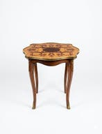 Middentafel - Hout - Franse salontafel zwaan