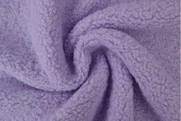 Teddy bont (Bouclé) Lavendel - rol 10 meter, Verzenden, Nieuw