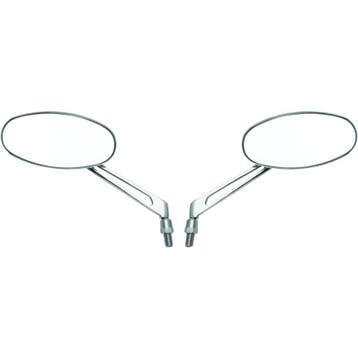 BikeMaster Oval Mirror Machined Arm w/10mm/Yam 10mm/HD, Ophalen of Verzenden