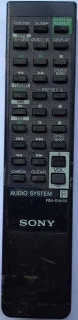 Afstandsbediening Sony RM-SW55 mhc-w55, Ophalen of Verzenden, Nieuw, Origineel