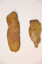 Neolithisch Vuursteen Beitel , schraper - 123 mm (Zonder, Antiek en Kunst