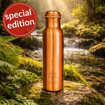 SPECIAL EDITION Puur koperen waterfles ± 950 ml (extra zware, Ophalen of Verzenden, Nieuw
