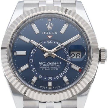 Rolex - Sky-Dweller Watch Jubilee Blue - 336934 - Heren -, Sieraden, Tassen en Uiterlijk, Horloges | Heren, Nieuw