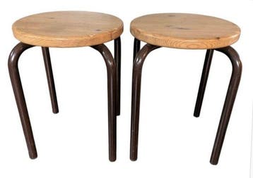 IKEA - Karin Mobring - Kruk (2) - Jerry - Metaal, Hout