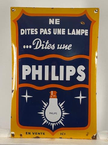 Philips - Reclamebord - 60x40cm - Gemaakt van dikke