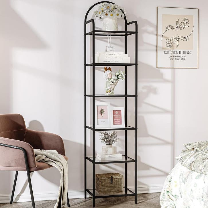 Hzuaneri Boekenplank, Boekenkast, Gehard Glas, Smalle Plank, Huis en Inrichting, Woonaccessoires | Overige, Zo goed als nieuw