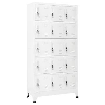vidaXL Lockerkast 90x40x180 cm staal lichtgrijs, Verzenden, Nieuw