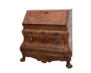 Een klepsecretaire Louis XV stijl, Holland, 19e eeuw, Gebruikt