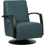 Leren draaifauteuil Mood - Toledo Whale (blauw/grijs) -, Huis en Inrichting, Fauteuils, Nieuw, Ophalen of Verzenden, 50 tot 75 cm