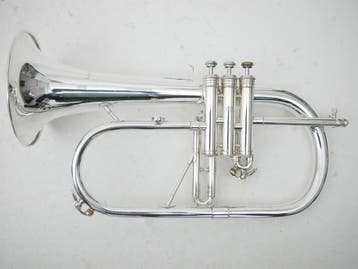 Gebruikte Courtois Bugel model AC157 verzilverd 160mm beker, Muziek en Instrumenten, Ophalen of Verzenden, Gebruikt, Overige typen