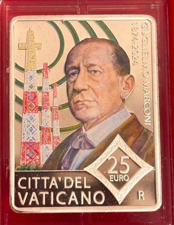 Vaticaan. 25 Euro 2024 Guglielmo Marconi Proof