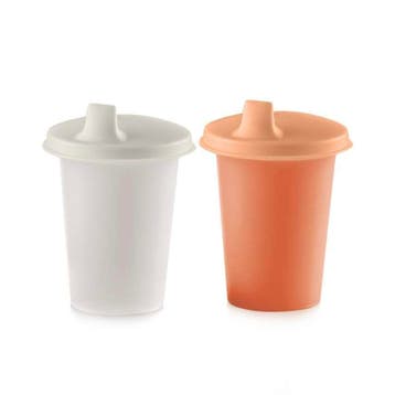 Tupperware 2 Oefenbekers OranjeWit, Ophalen of Verzenden, Nieuw