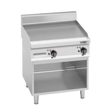 GGM Gastro | Elektrische bakplaat - 8kW - Geribbeld - |, Verzenden, Nieuw, Kop(pen) en/of Schotel(s)
