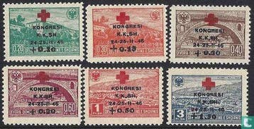 Albanië - Congres Rode Kruis - 1946, Verzenden, Postfris