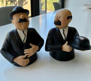 Leblon Delienne - Hergé - Beeld, Jansen en Janssen - 13 cm -, Nieuw