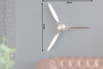 Authentieke wanddecoratie SCREW III 60cm zilveren, Ophalen of Verzenden, Nieuw